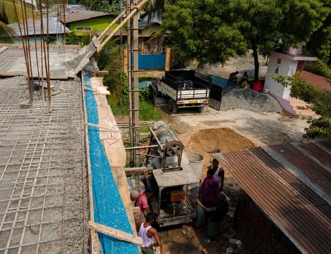 Slab Bar Bending Site @ Kahilipara